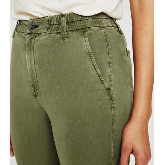 NWT Ag Adriano Goldschmied Women's Caden Jogger Trouser Pants in Green Size 26 - Picture 3 of 16